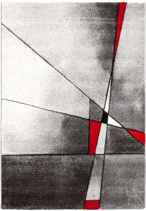 Kusový koberec Brilliance Grey/Red 21807-951, 120 x 170 cm