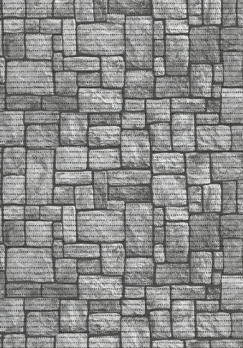 Aquamat koupelnová pěnová rohož 584-3 - šíře 80 cm - kammená dlažba šedá