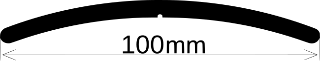Přechodový profil  š. 100 mm, délka 100 cm, barva champagner