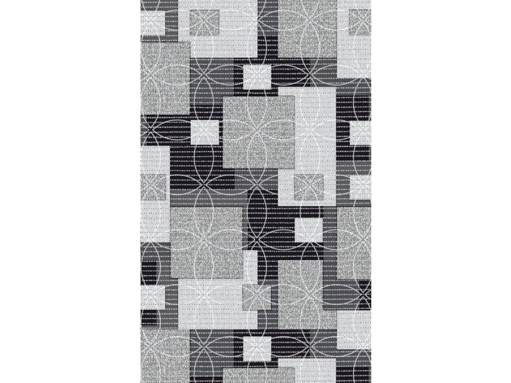 Aquamat koupelnová pěnová rohož 564-4 Mozaika šedá - šíře 130 cm