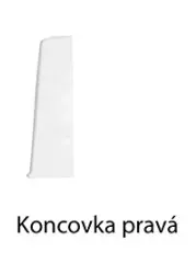 Ukončení pravé SLK 60 Q Döllken, 1137 - bílá