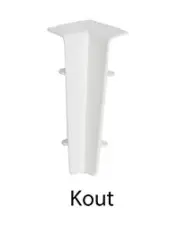 Vnitřní kout SLK 60 Q Döllken, 1137 - bílá