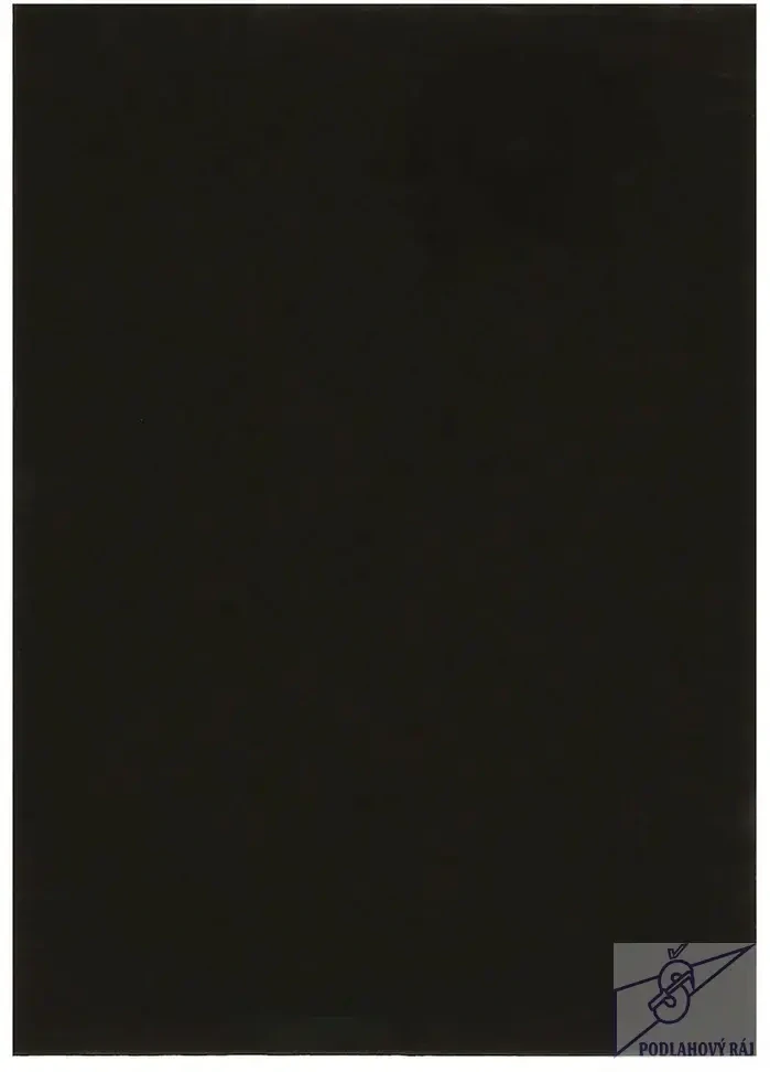 Kusový koberec COLOR UNI Black, 80 x 150 cm