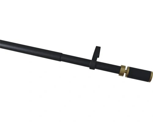 Teleskopická garnýžová tyč Vary 22/25 mm, délka 120–210 cm, černá/zlatá