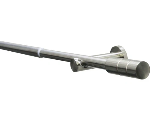 Teleskopická záclonová tyč Kreta-Zyl, ušlechtilá ocel 120-210 cm