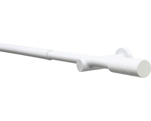Teleskopická záclonová tyč Kreta-Zyl bílá 120-210 cm