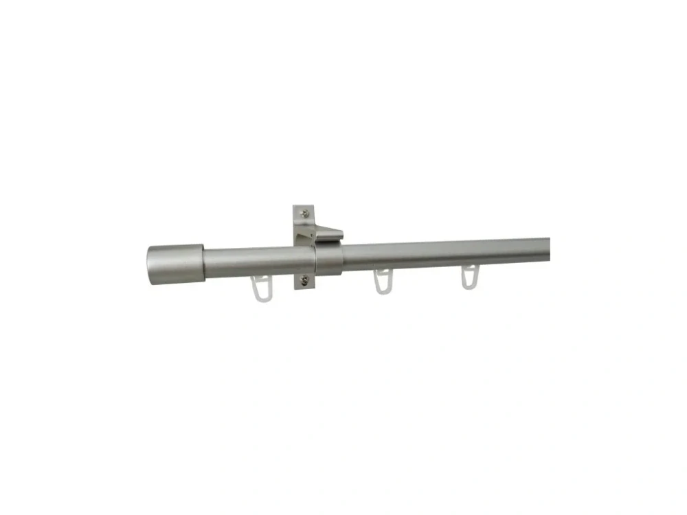 Záclonová tyč DELTA Ø 19 mm 200 cm stříbrná
