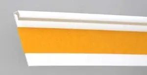 Kobercová soklová lišta Megat - 901 bílá - cena za 1 kus (2,5 m)