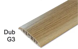 Přechodový PVC profil Volta V-G3-100,barva dub G3,samolepící pro vedení elektroinstalace š. 74 mm,