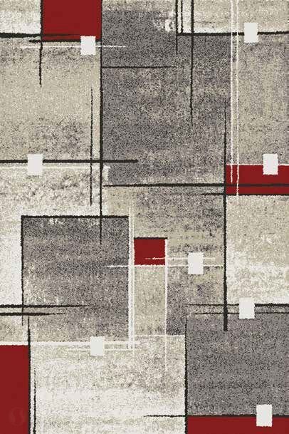 Kusový koberec PHERRIS / 30241-0264 RED/BEIGE, 80 x 150 cm