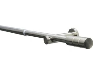 Teleskopická záclonová tyč Kreta-Zyl, ušlechtilá ocel 120-210 cm