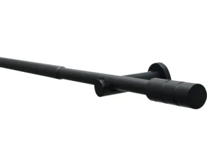 Teleskopická záclonová tyč Kreta-Zyl černá 120-210 cm