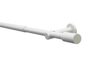 Teleskopická záclonová tyč Elba Válec 19/16mm slonovinová 120-210 cm
