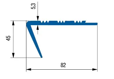 FATRA Schodová hrana H1891, světle hnědá barva 533, 8cm, 2m