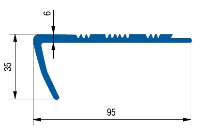 FATRA Schodová hrana H2186, tmavě hnědá barva 545, 10cm, 2,5m