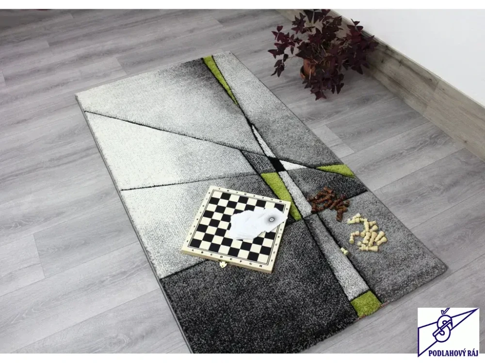 Kusový koberec Brilliance Grey/Green 21807-954, 160 x 230 cm