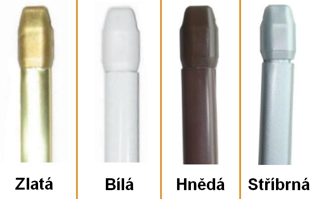 Vitrážka 40 - 60 cm bílá 2 kusy