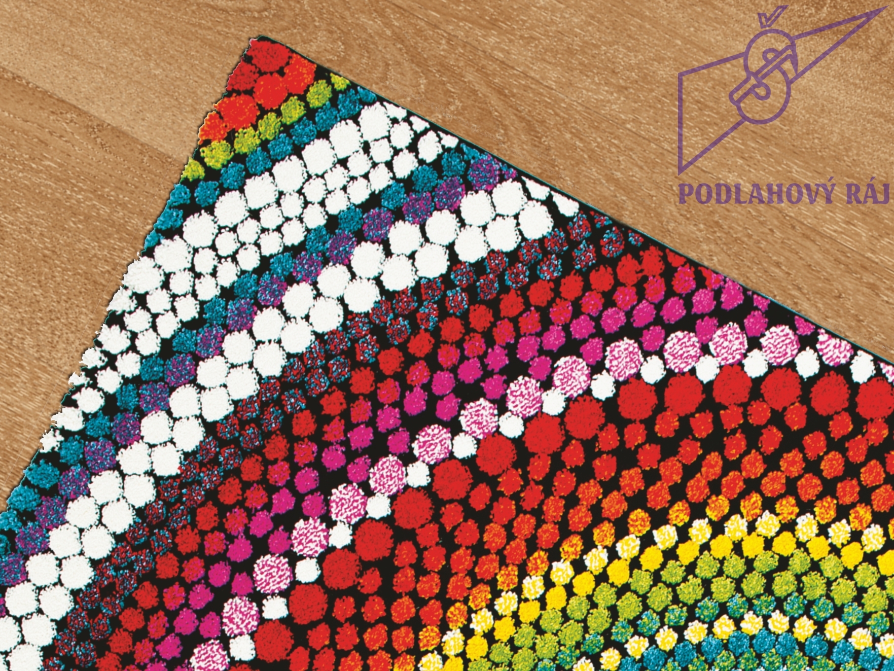 Kusový koberec Relief 22844/110 Multi, 140 x 200 cm