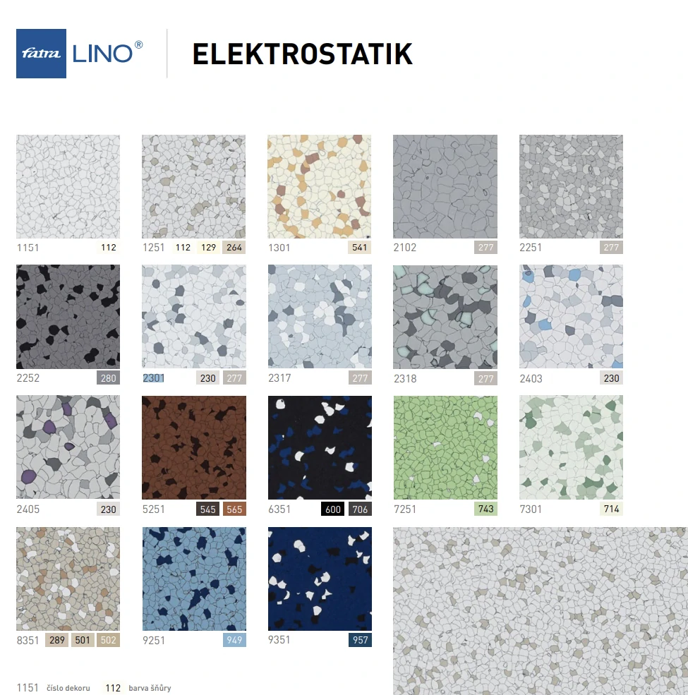 Podlaha linoleum FATRA Elektrostatik 6351