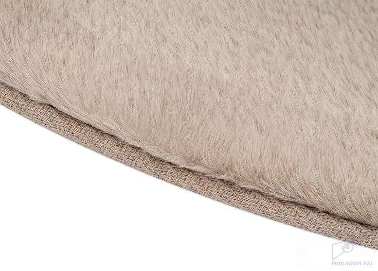 Kusový koberec BUNNY kruh N23 béžový, 80 cm