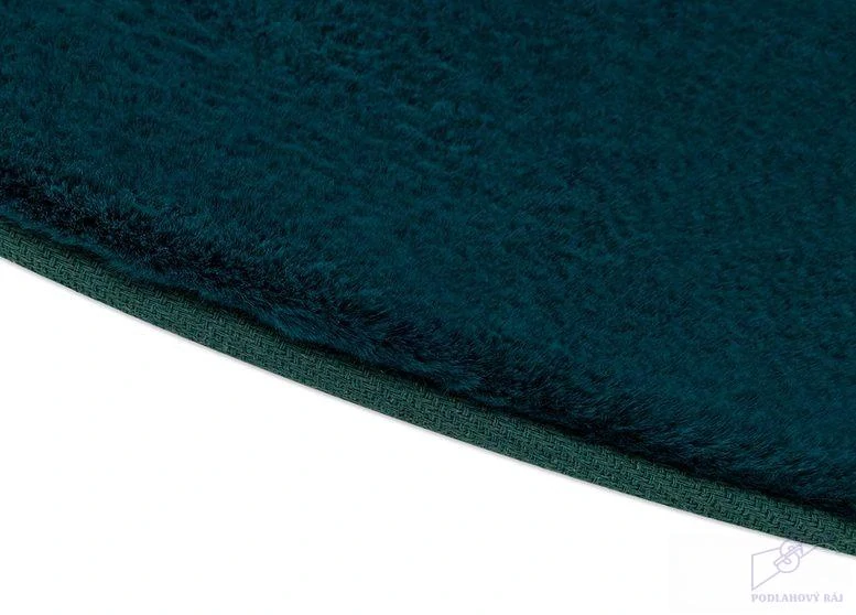 Kusový koberec BUNNY kruh N19 petrolejově zelený, 80 cm