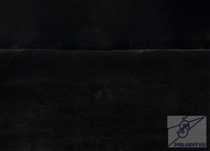 Kusový koberec COLOR UNI Black, 80 x 150 cm