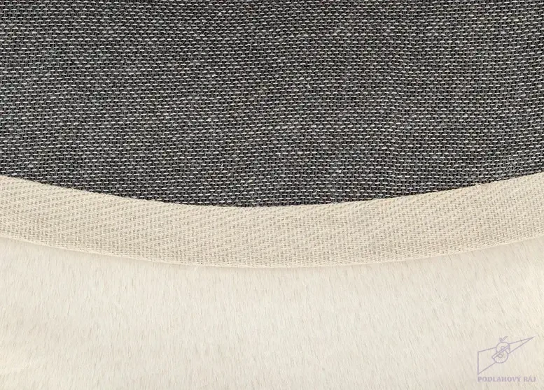 Kusový koberec BUNNY kruh N33 krémově bílý, 160 cm