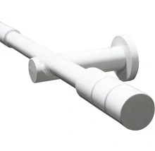 Teleskopická záclonová tyč Kreta-Zyl bílá 120-210 cm