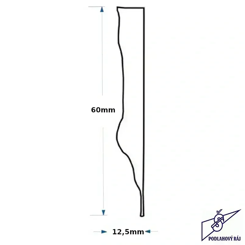 MDF vinyl obvodová lišta Moduleo - MARSH WOOD 22326