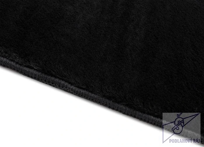 Kusový koberec COLOR UNI Black, 80 x 150 cm