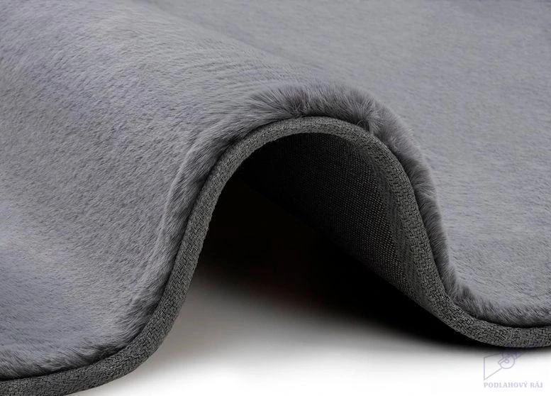 Kusový koberec BUNNY kruh N3 šedý, 80 cm