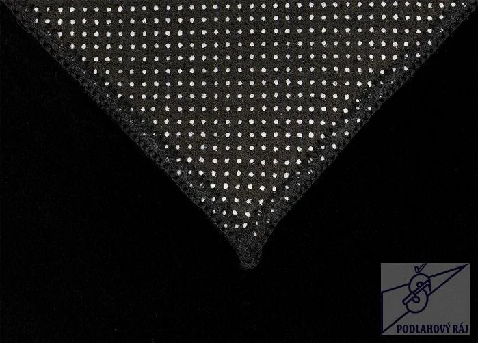 Kusový koberec COLOR UNI Black, 60 x 100 cm
