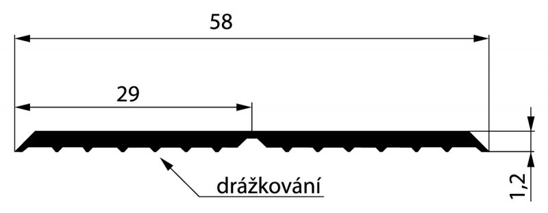 Lišta PVC MEGAT - 001  2,90*2,90 cm