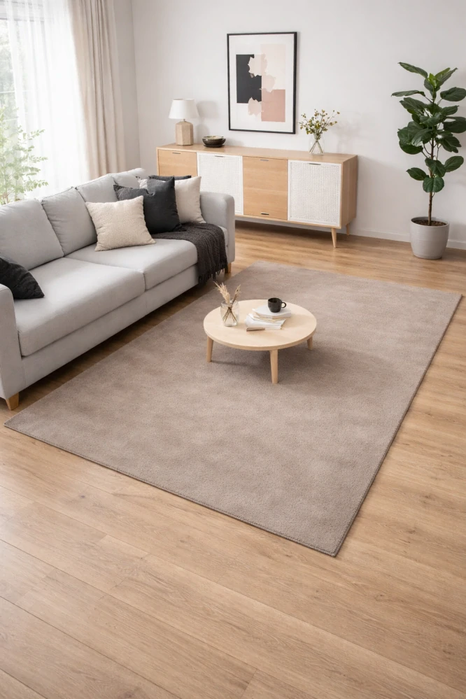 Kusový koberec COLOR UNI Taupe, 120 x 170 cm