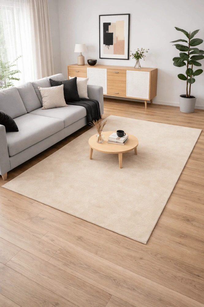 Kusový koberec COLOR UNI Cream, 80 x 150 cm