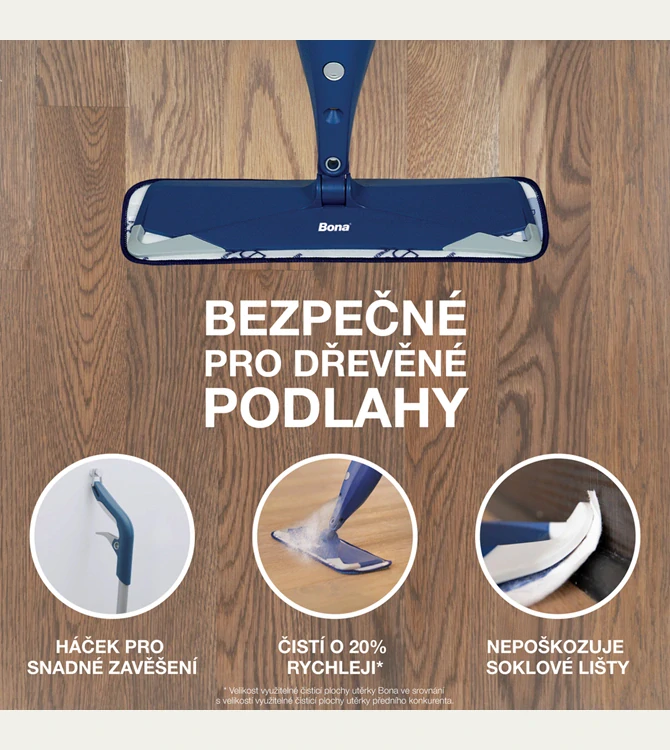 Bona Premium Spray Mop na dřevěné podlahy