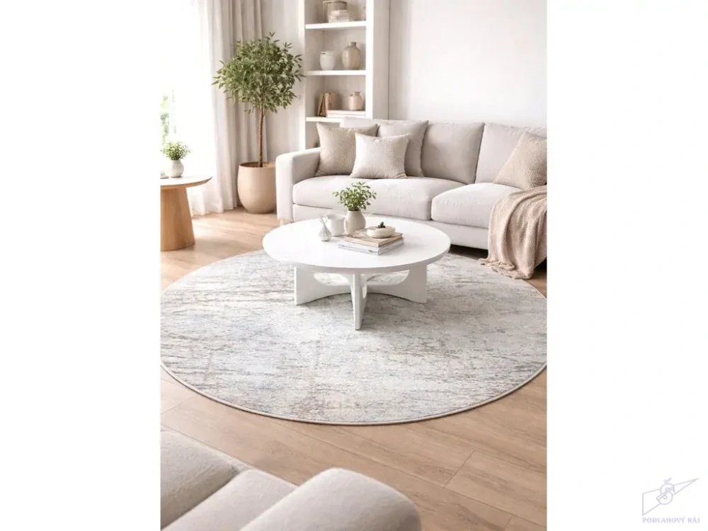 Kusový koberec Bellavista - 280-25 Beige grey, 160 cm, kruh